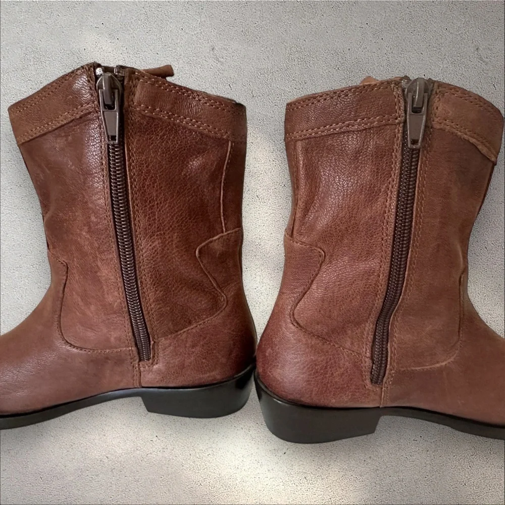 Zara Kids Cowboy/Western Brown Ankle Boots (SH100)
